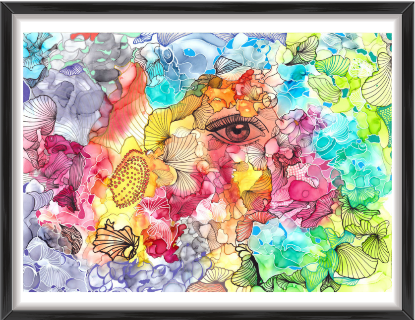 Painting "You are seen" by Manuela Luther