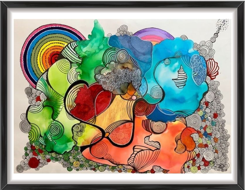 Painting "Treasure Map" by Manuela Luther