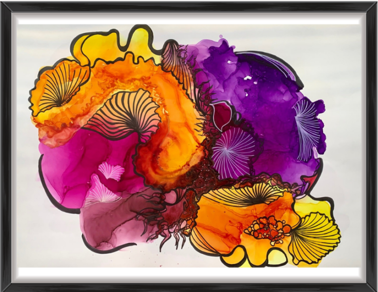 Painting "Healing Crystals" by Manuela Luther