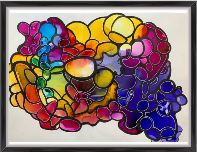 Painting "Kaleidoscope of Choices" by Manuela Luther