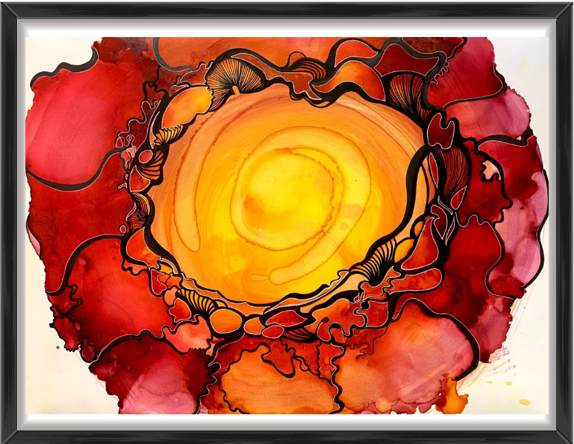 Painting "New Dawn, New Hope" by Manuela Luther
