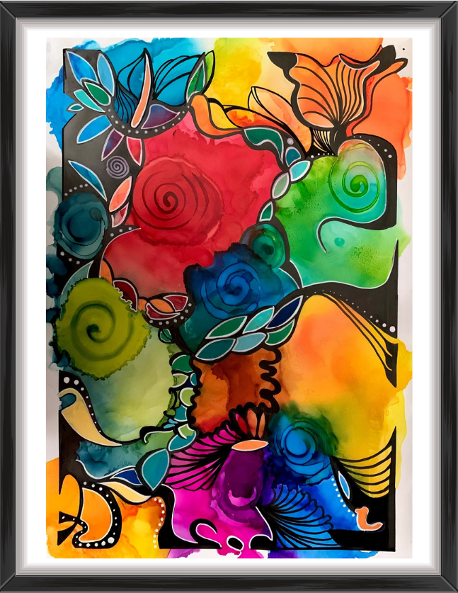 Painting "Overflowing Joy" by Manuela Luther