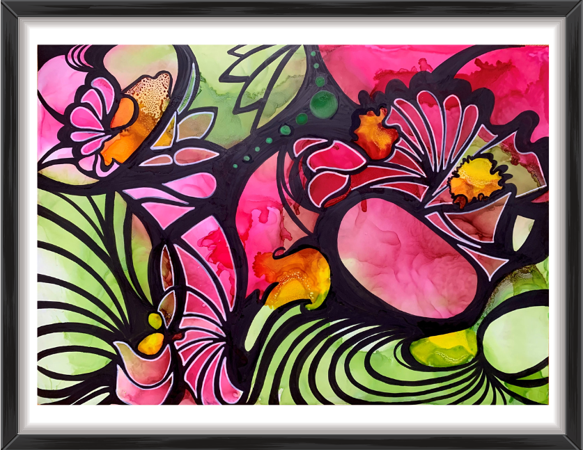 Painting "Bohemain Pink" by Manuela Luther